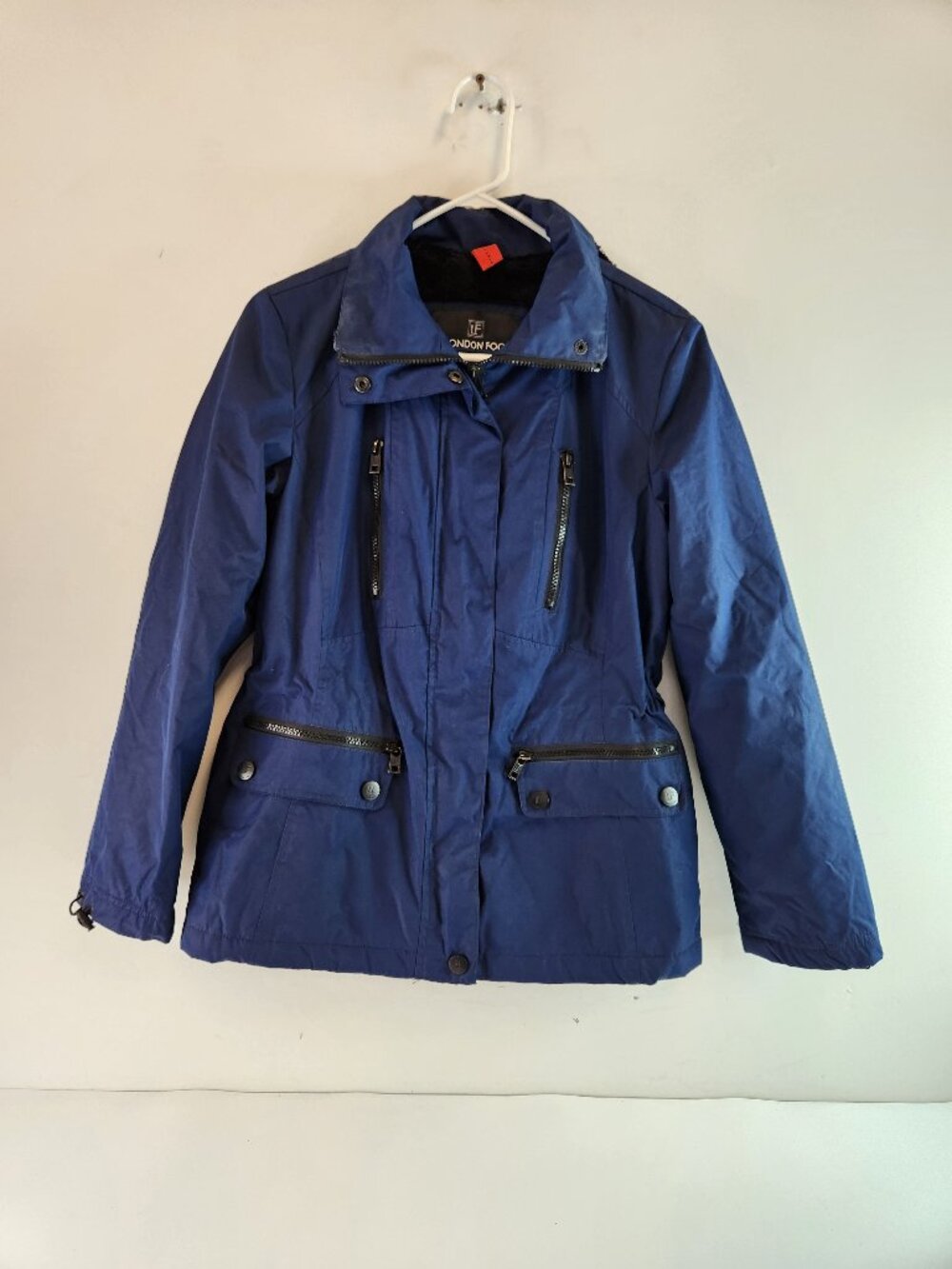 London Fog Outdoor Winter Snow Jacket w/ Detachable Hood Blue Women's XS